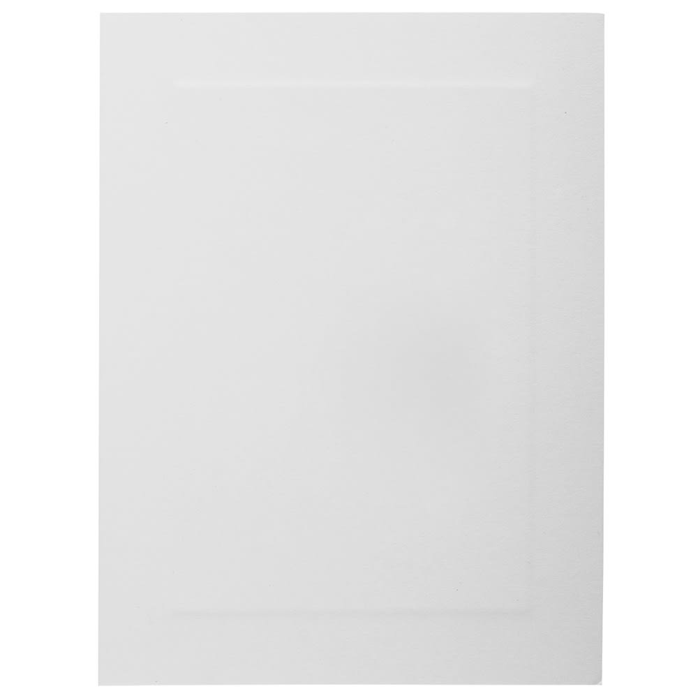 JAM Paper Fold-Over Cards, Panel Border, 5in x 6 5/8in, White, Pack Of 25