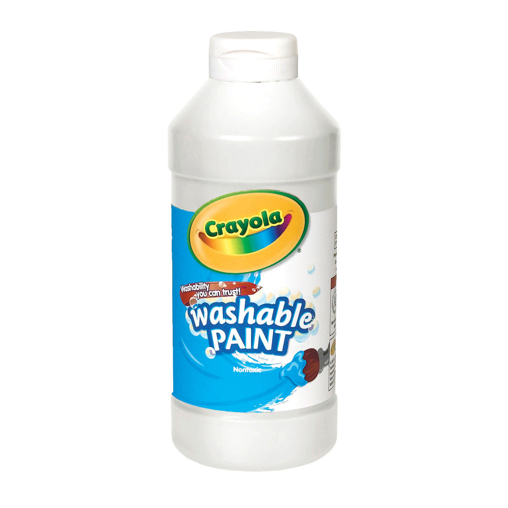 Crayola Washable Paint, White, 16 Oz