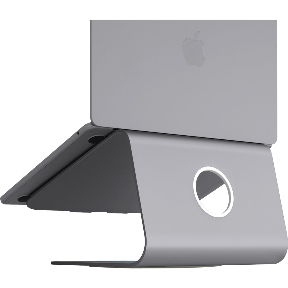 mStand360 Aluminum Laptop Stand With Swivel Base, Space Gray