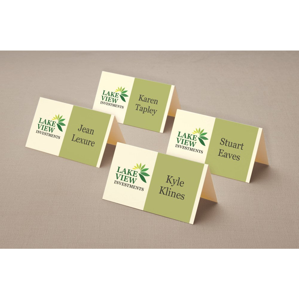 Avery Printable Small Tent Cards With Sure Feed Technology, For Laser Or Inkjet Printers, 2in x 3.5in, Ivory, 160 Blank Place Cards