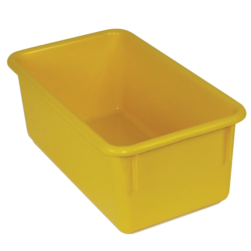 Romanoff Stowaway Trays, 5-1/4inH x 7-3/4inW x 13-1/4inD, Yellow, Pack Of 3 Trays