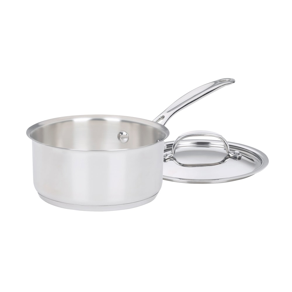 Cuisinart Chefs Classic Saucepan With Cover, 1 Quart, Stainless Steel