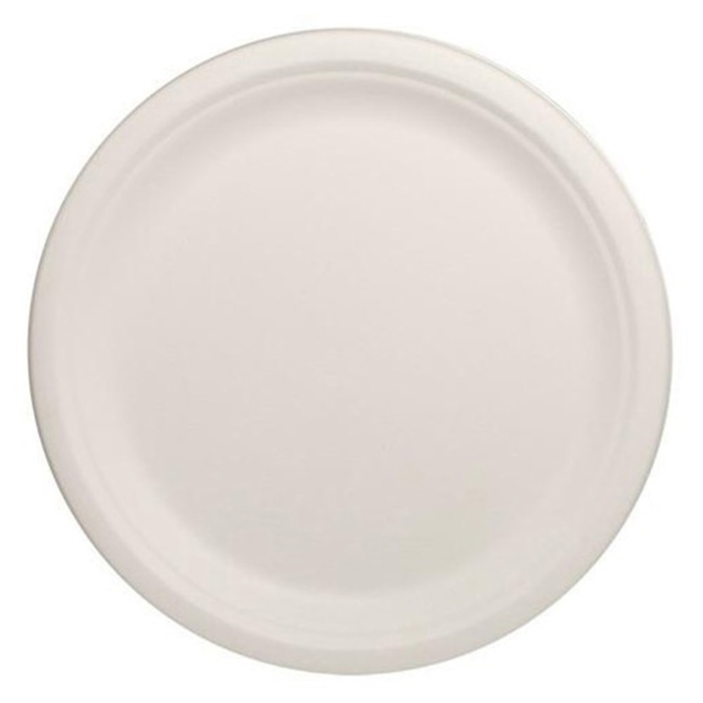 Karat Earth 10in Round Bagasse Plates, Natural, Set Of 500 Plates