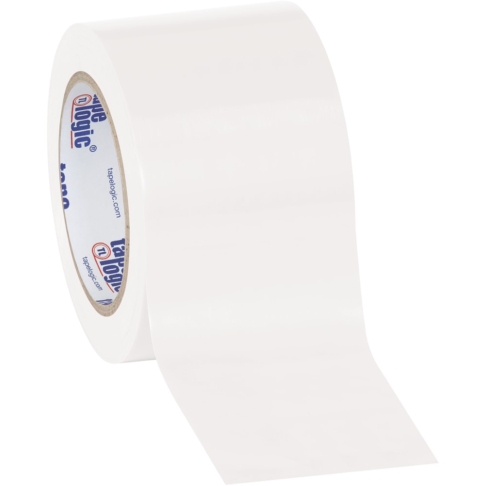 BOX Packaging Solid Vinyl Safety Tape, 3in Core, 3in x 36 Yd., White, Case Of 3