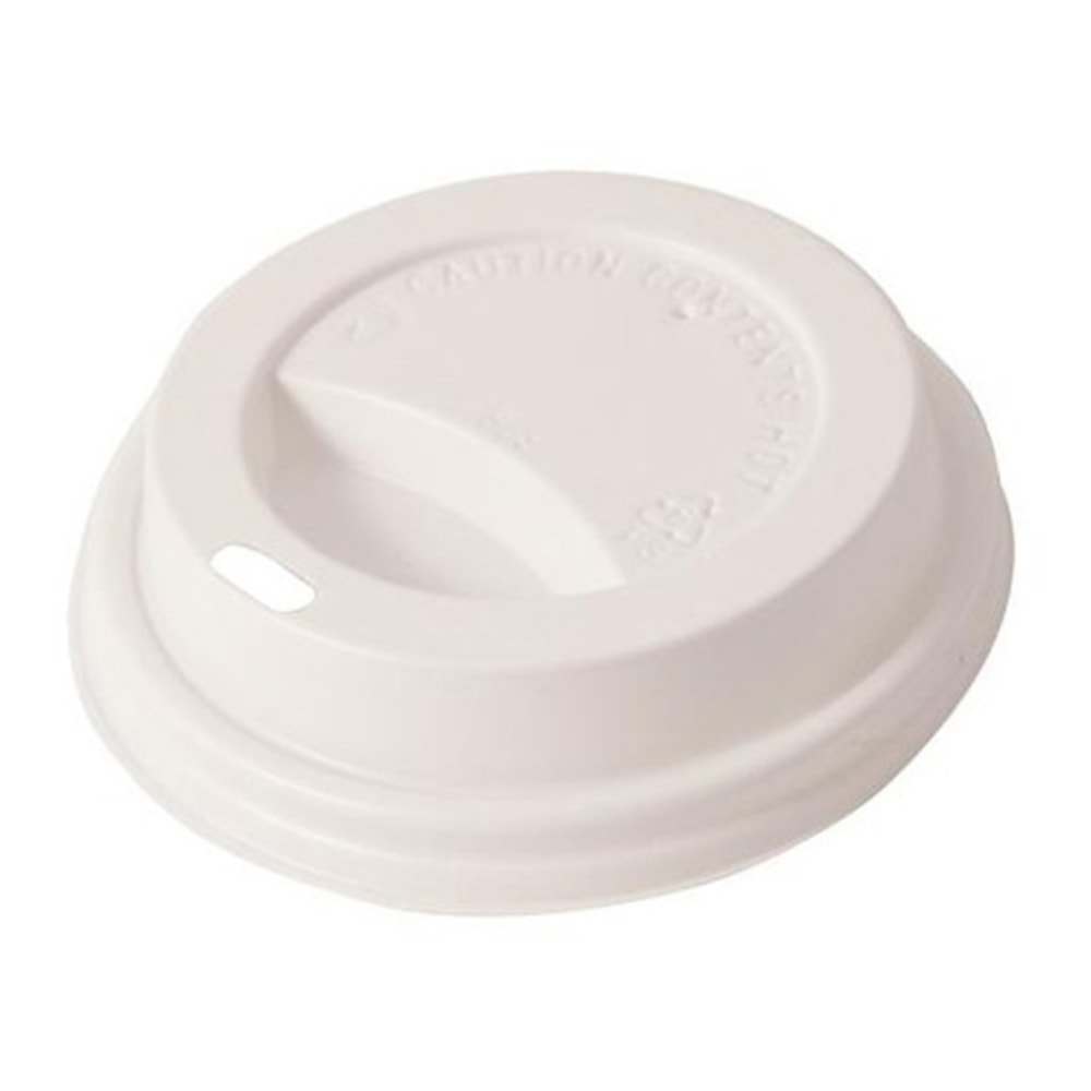 Karat Hot Cup Lids, 8 Oz, White, Pack Of 1,000 Lids