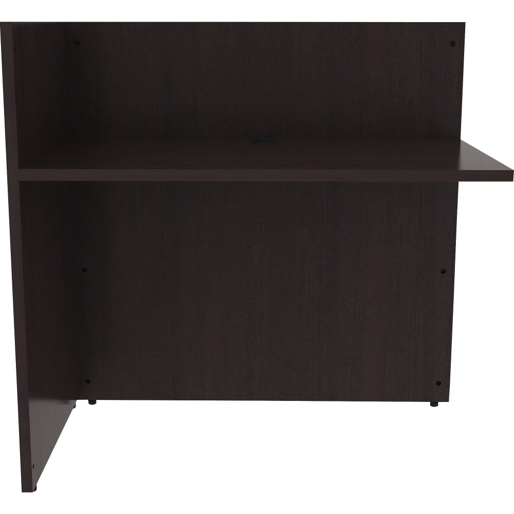 Lorell 42inW Reception Desk Return, Espresso