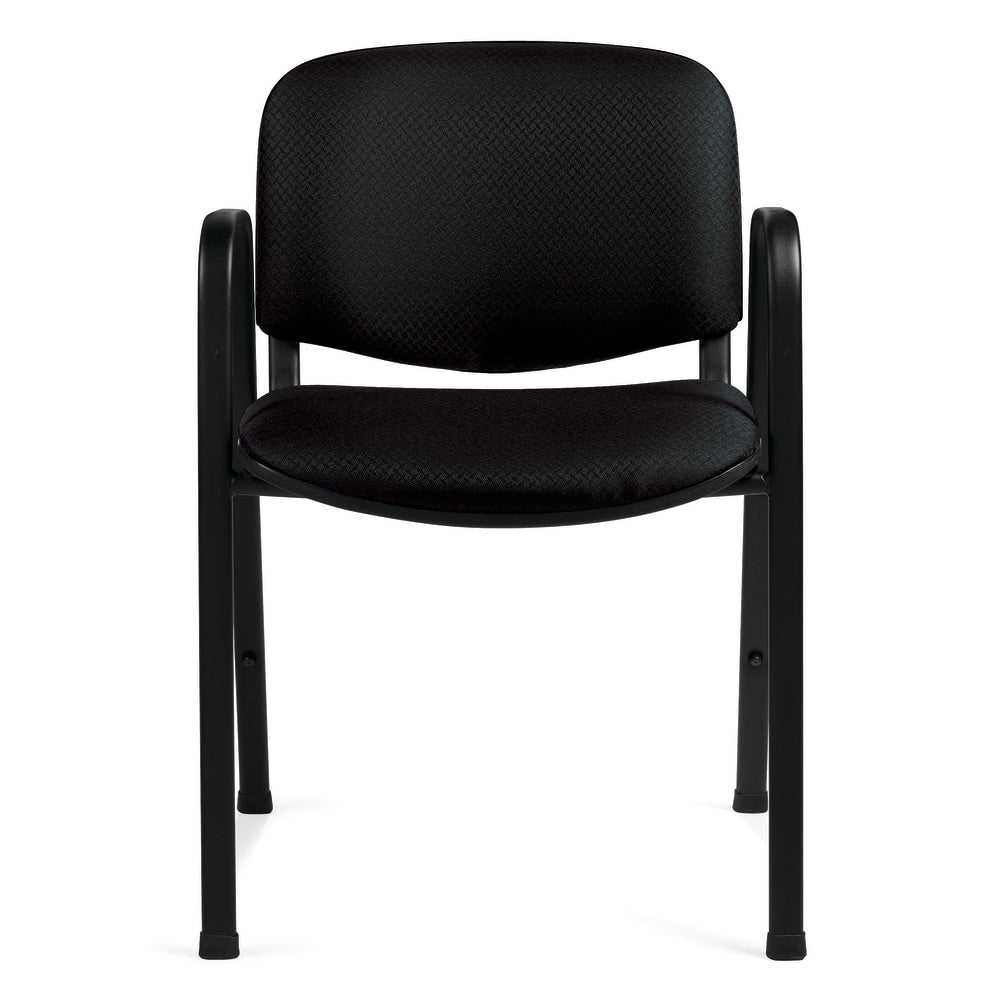 Offices To Go Stackable Chair, 30 1/2inH x 23inW x 21 1/2inD, Black, Pack Of 2