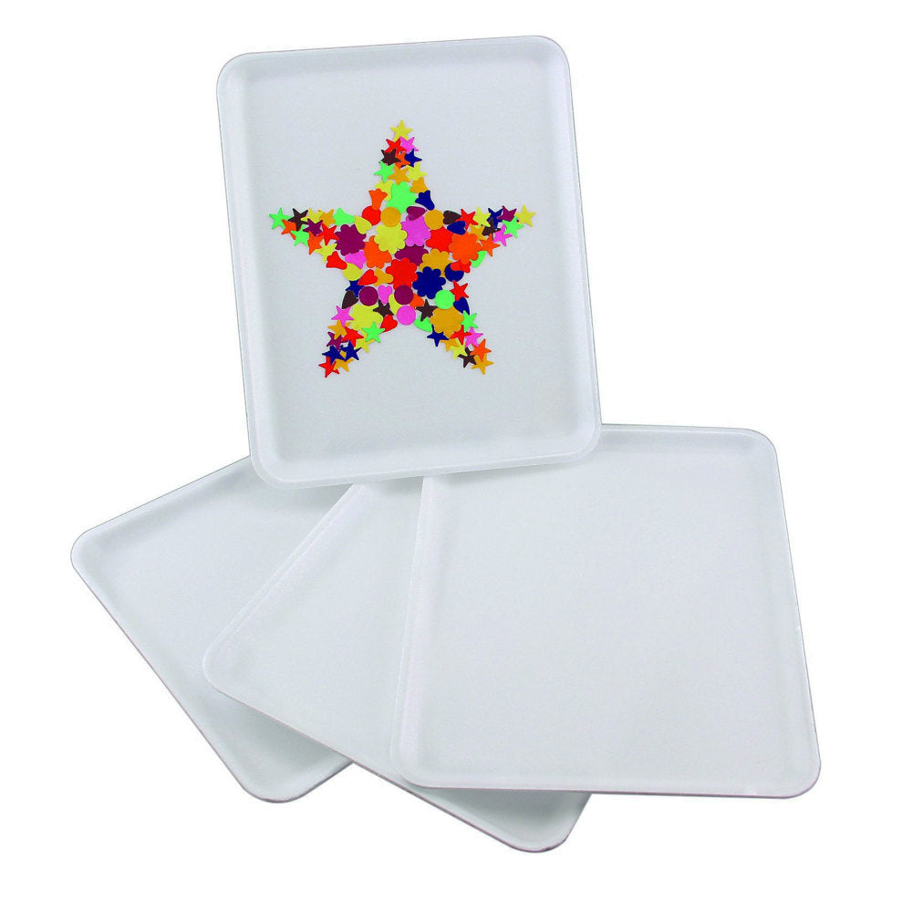 Hygloss Foam Trays, 9in x 11in, 25 Trays Per Pack, Set Of 2 Packs