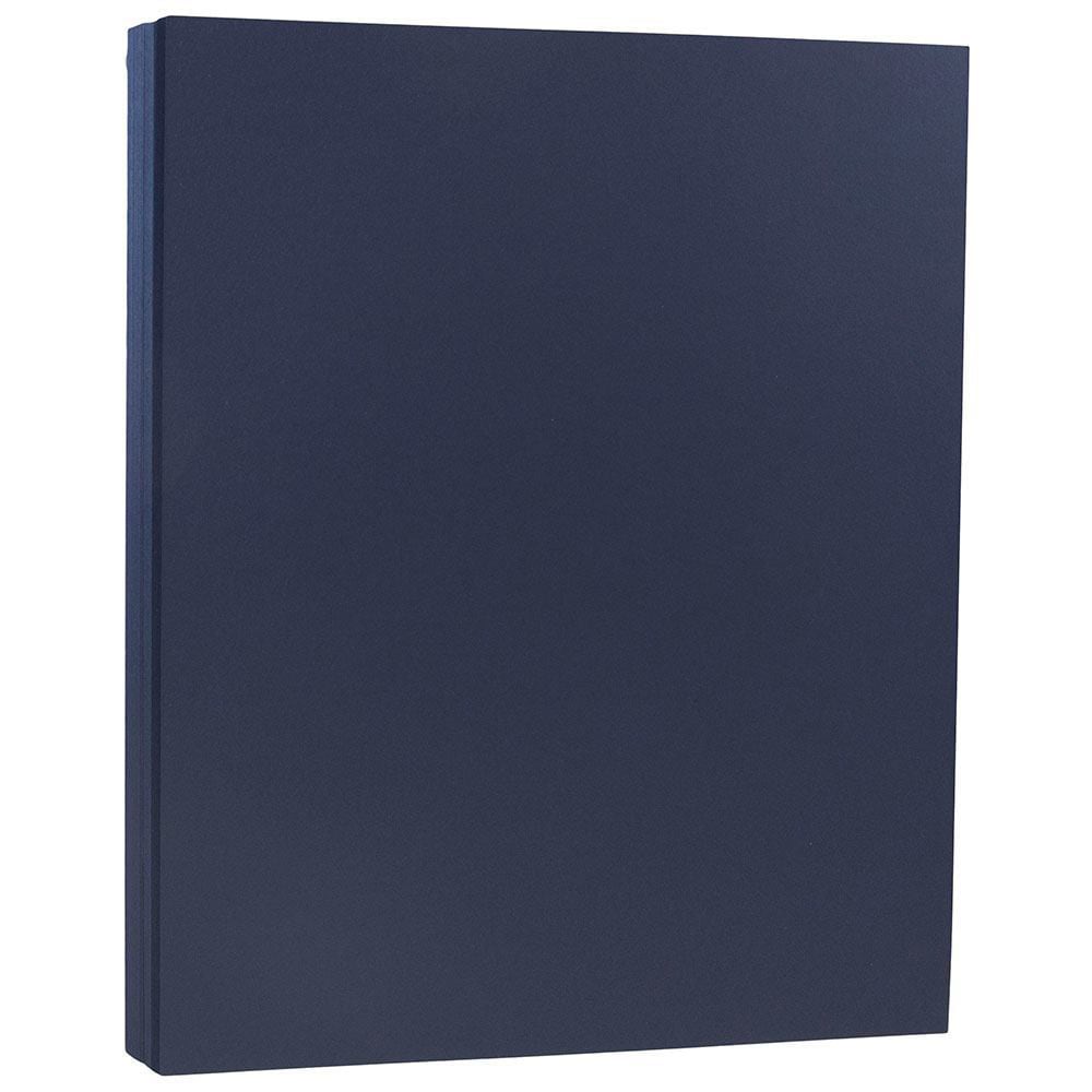 JAM Paper Color Multi-Use Printer & Copy Paper, Navy Blue, Letter (8.5in x 11in), 50 Sheets Per Pack, 28 Lb