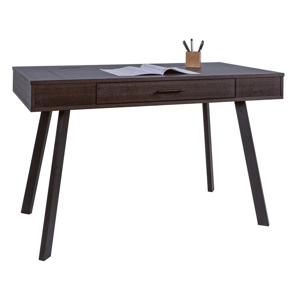 Realspace 48inW Lancott Computer Desk, Dark Brown