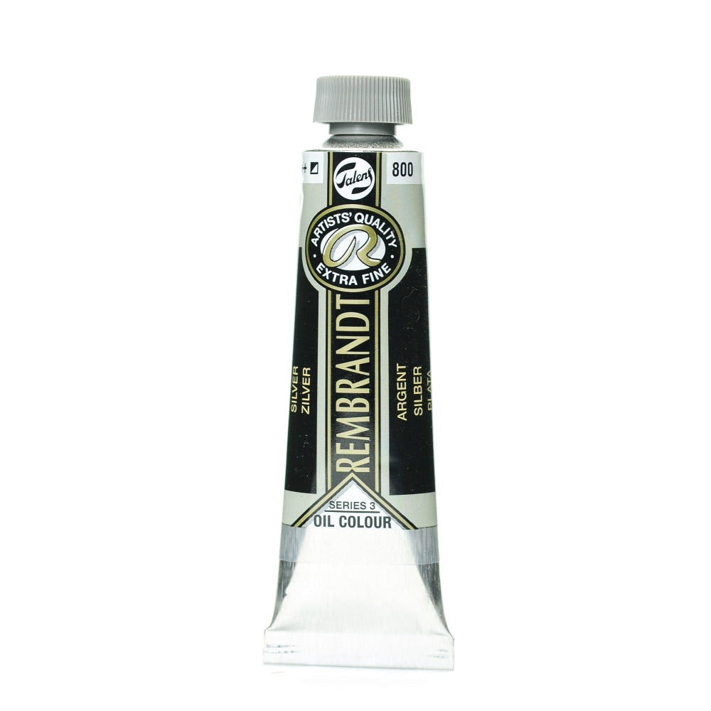 Rembrandt Artists Oil Colors, 40 mL, Silver, 800