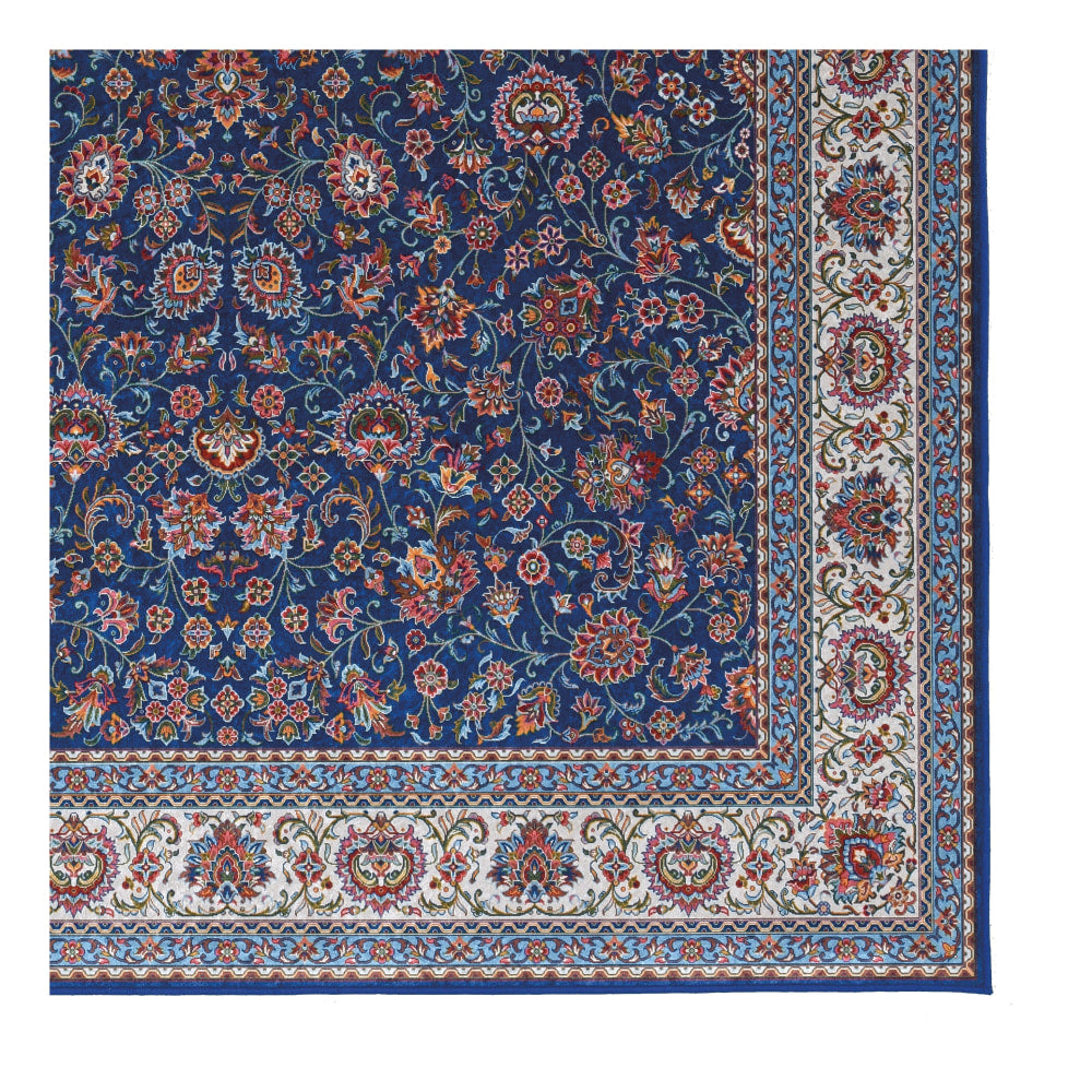 Linon Innova Area Rug, 3-1/2ft x 5ft, Evie Blue/Ivory