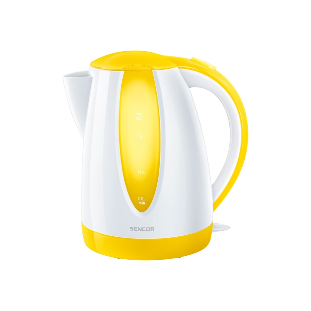 Sencor SWK1810WH Simple Electric Kettle, 1.8 Liter, Yellow