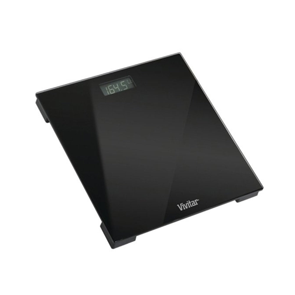 VIVITAR BodyPro 99597018M Digital Scale, 2inH x 13-1/4inW x 13-1/8inD, Black