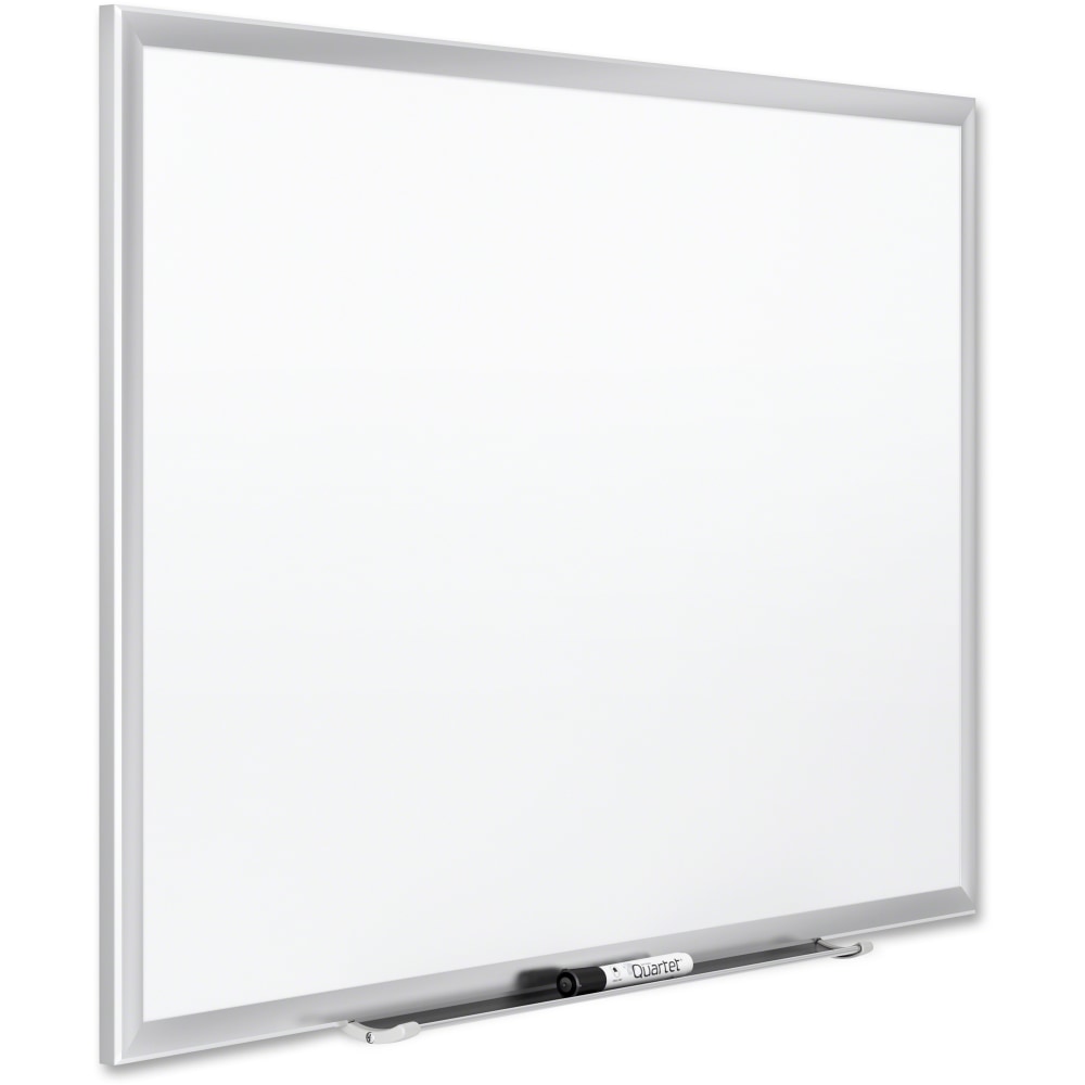 Quartet Magnetic Porcelain Dry-Erase Whiteboard, 48in x 96in, Aluminum Frame With Silver Finish