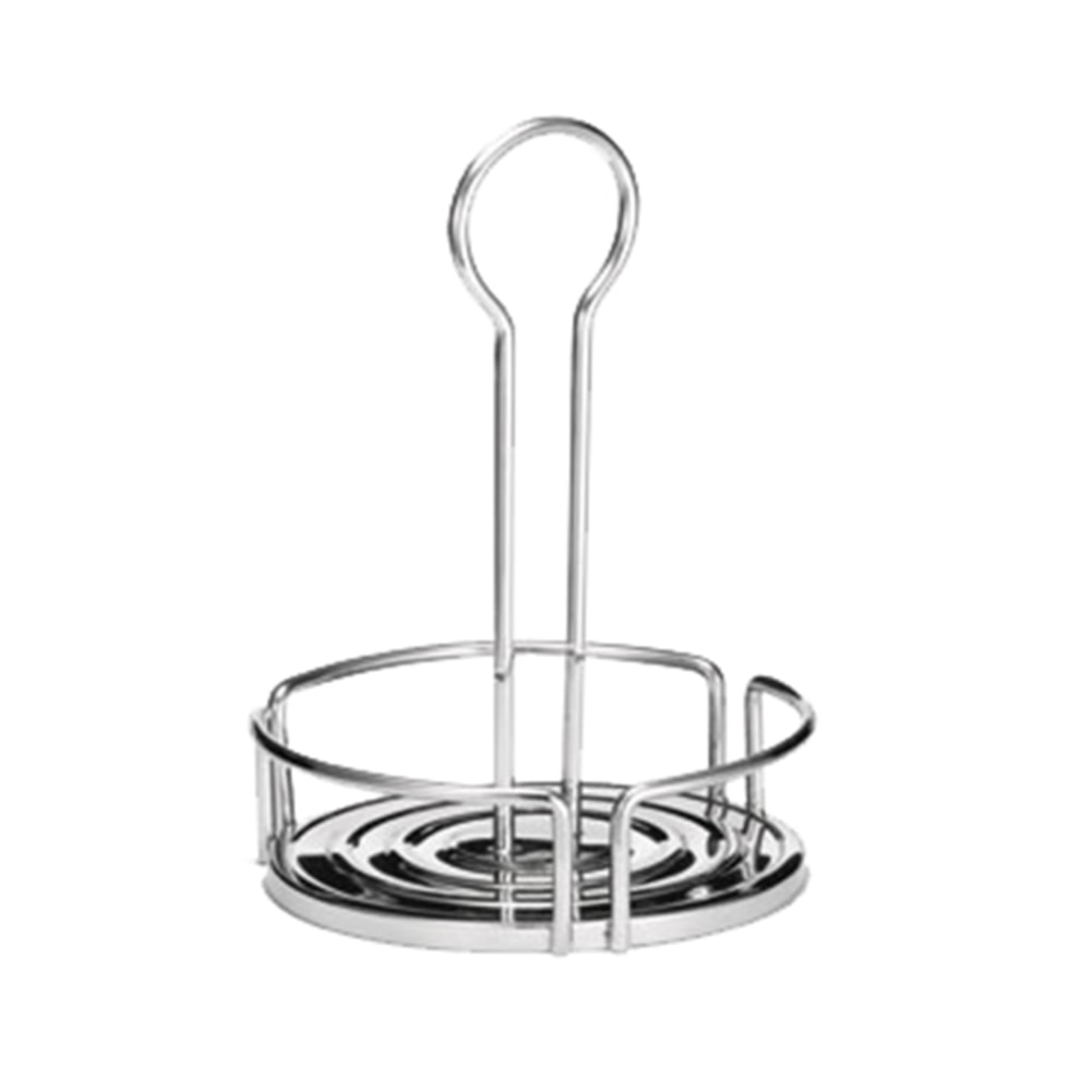 Tablecraft Versa Rack Condiment Caddy, 10-1/4inH x 6inW x 6inD, Silver