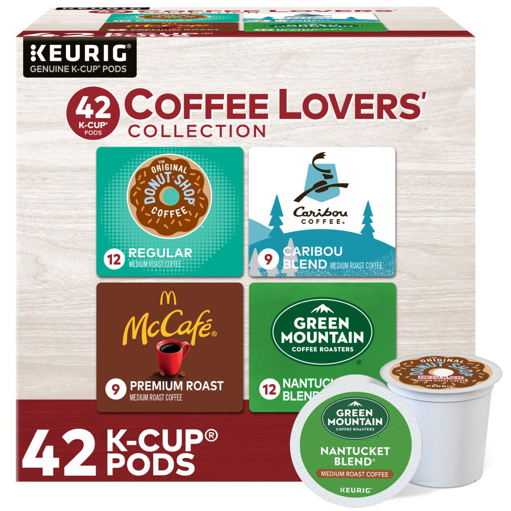 Green Mountain Coffee Coffee Lovers Collection Single-Serve K-Cup Variety Pack, Pack Of 42 K-Cup