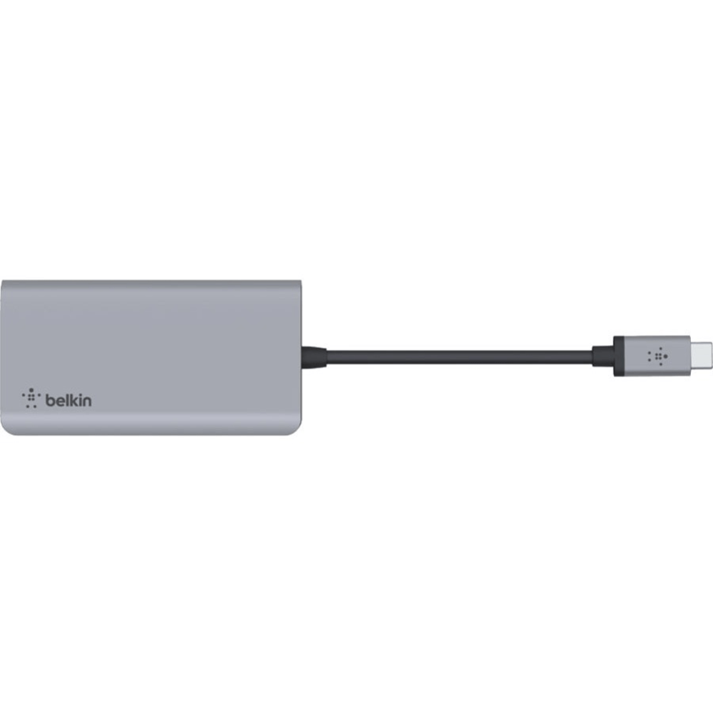 Belkin USB-C 4-in-1 Multiport Adapter, Laptop Docking Station, 2x USB-A 3.0, 4k HDMI, 100W Power Delivery - USB Type C - USB Type-C - Wired