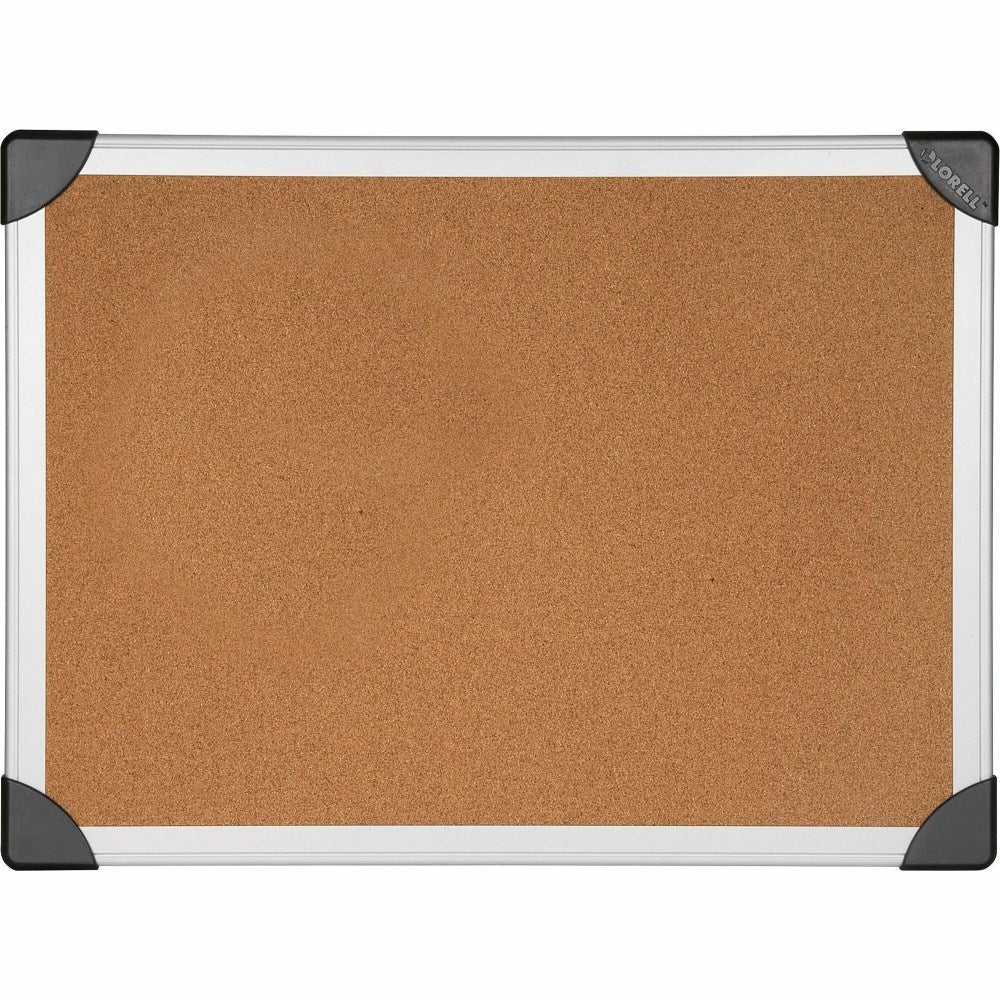 Lorell Mounting Cork Board, 48in x 72in, Aluminum Frame With Silver Finish