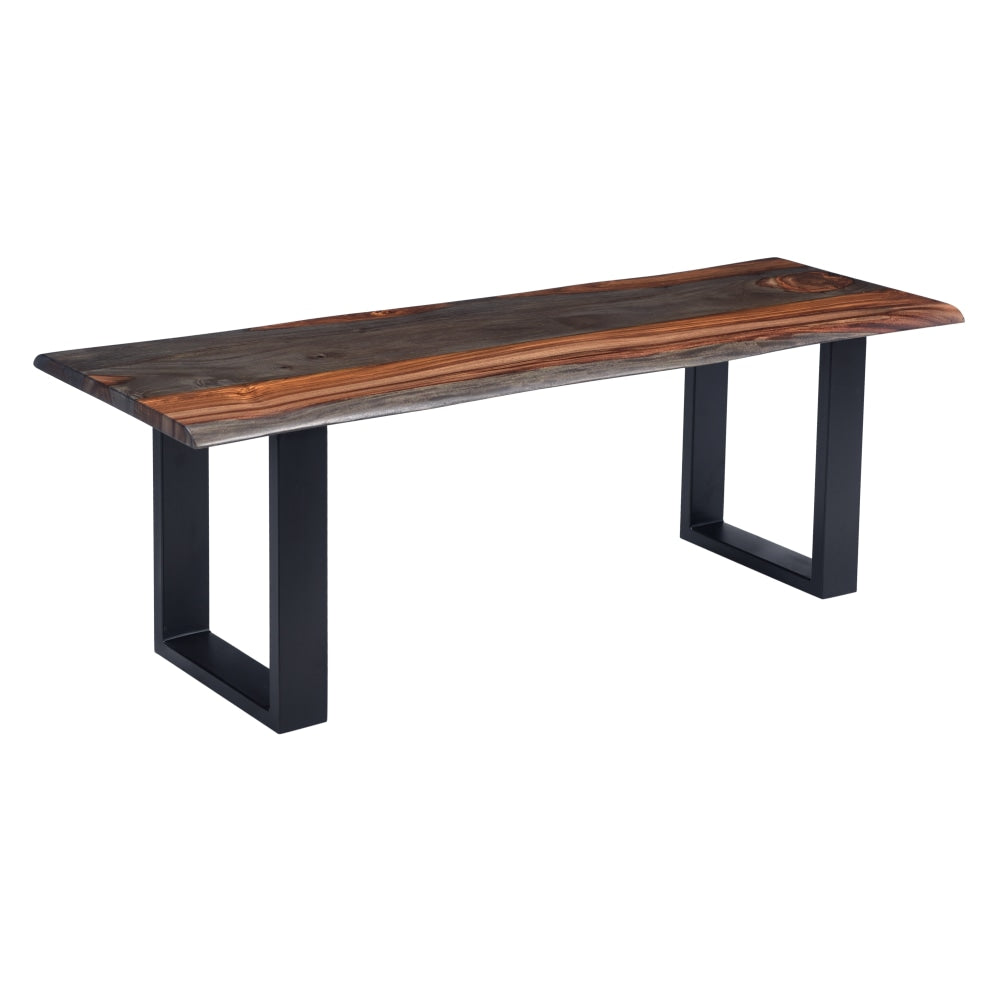 Coast to Coast Bergen Dining Bench, Sierra Brown/Black