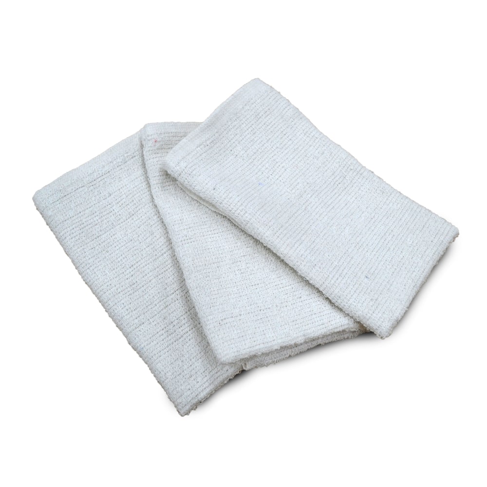 Kitchen Basics Terry Bar Mop Towels, 16in x 19in, White, Pallet Of 4,320 Towels