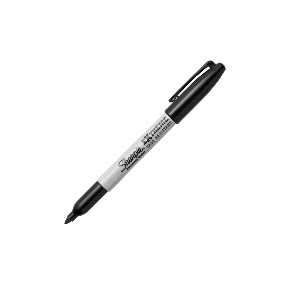 Sharpie Extreme Permanent Markers, Fine Point, Black, Pack Of 12