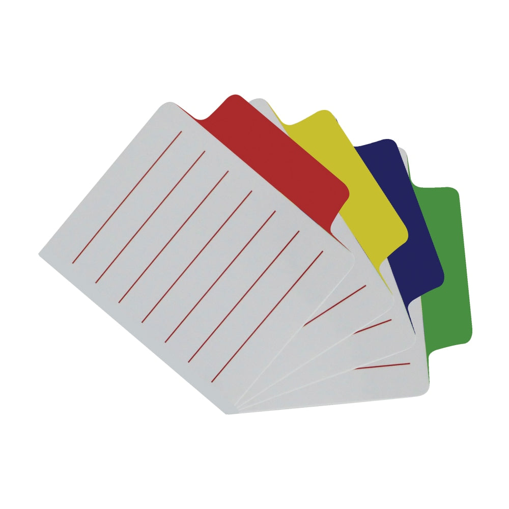 Redi-Tag Tabbed Divider Notes - 4in x 4in - Square - Ruled - Multicolor - Tab, Self-stick - 4 / Box