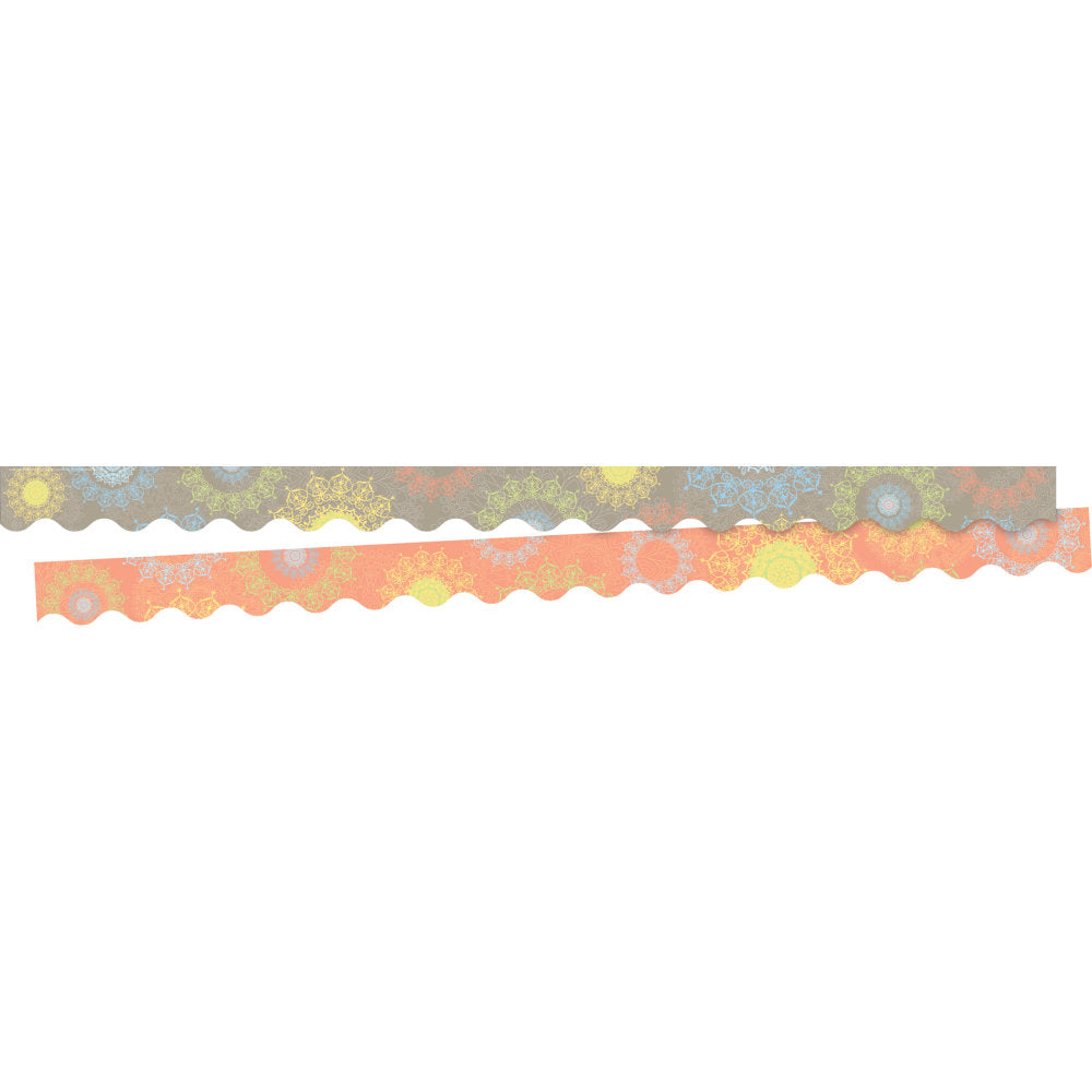 Barker Creek Double-Sided Border Strips, Calming Colors, Set Of 38 Strips