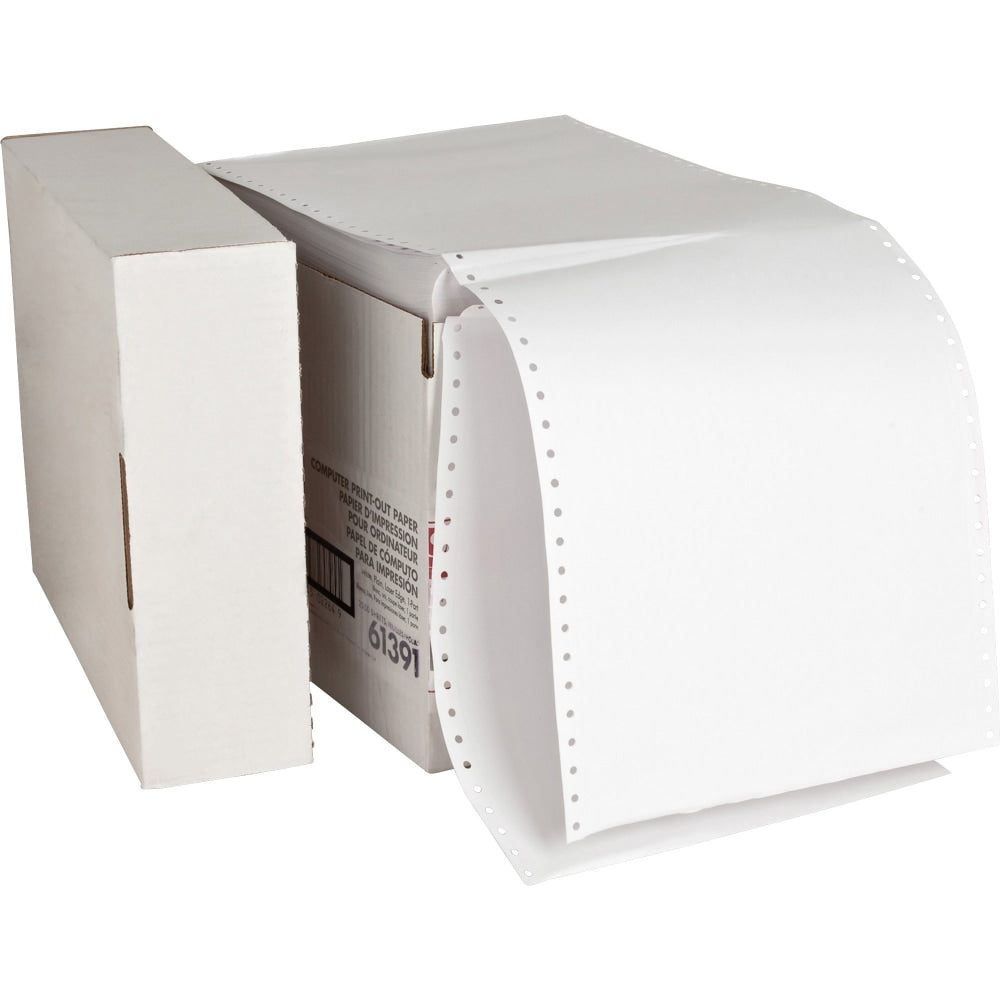 Sparco Continuous Paper, 9 1/2in x 11in, 20 Lb, White, Carton Of 2,550 Forms