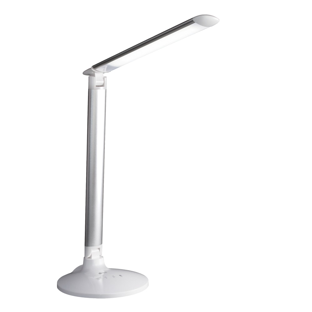 OttLite Command LED Desk Lamp With Voice Assistant, 29inH, White