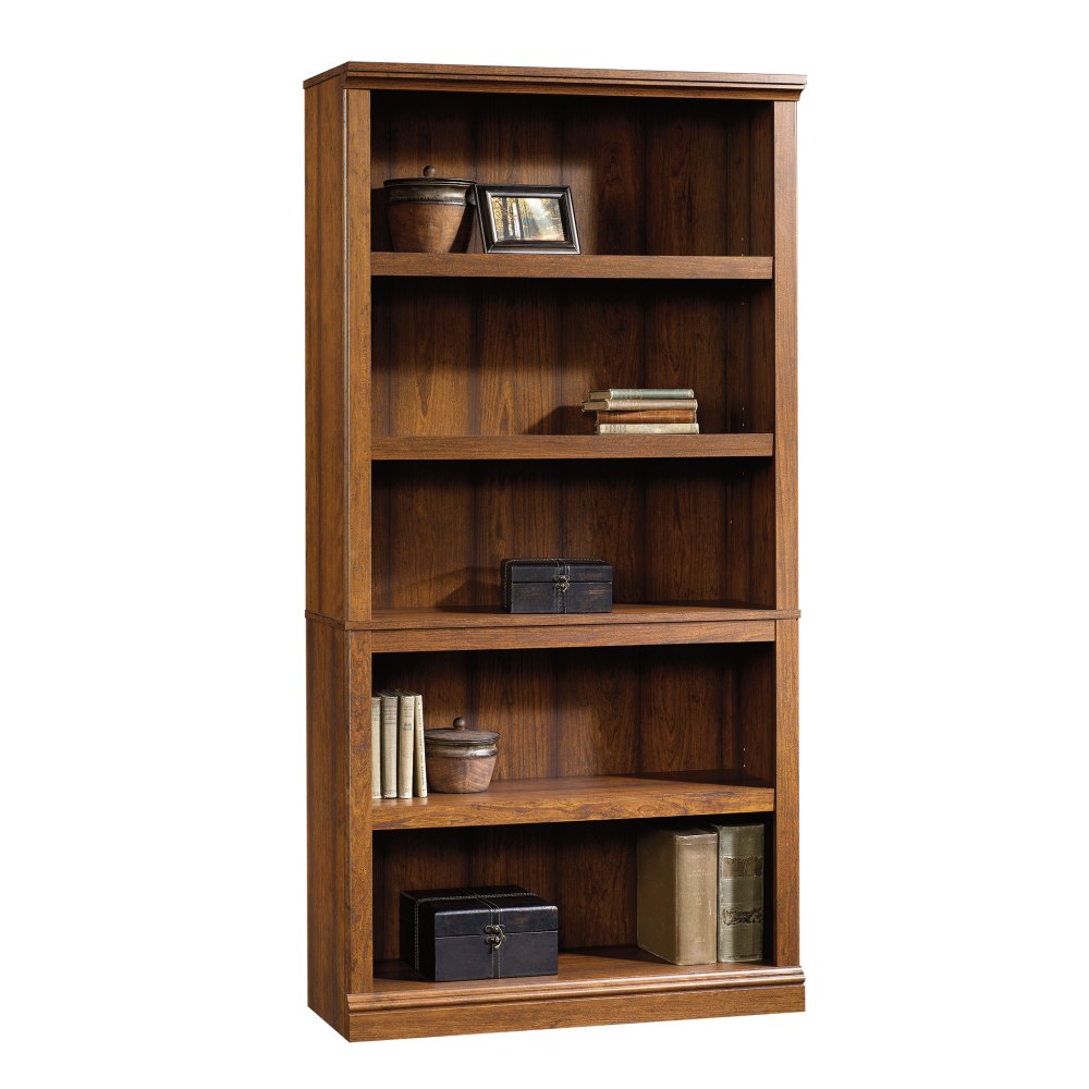 Sauder Select 70inH 5-Shelf Bookcase, Washington Cherry