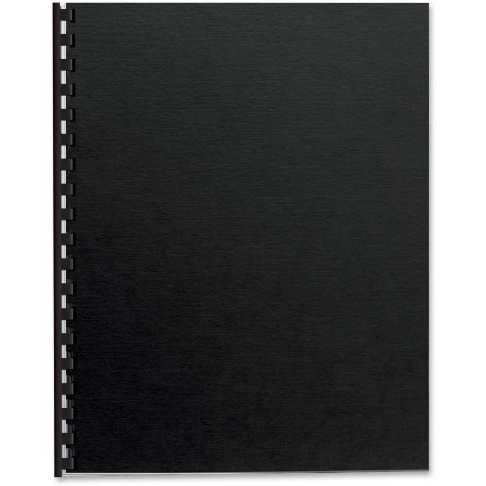 Fellowes Futura Heavyweight Unpunched Presentation Binding Covers, Letter Size (8-1/2in x 11), Black, Pack Of 25