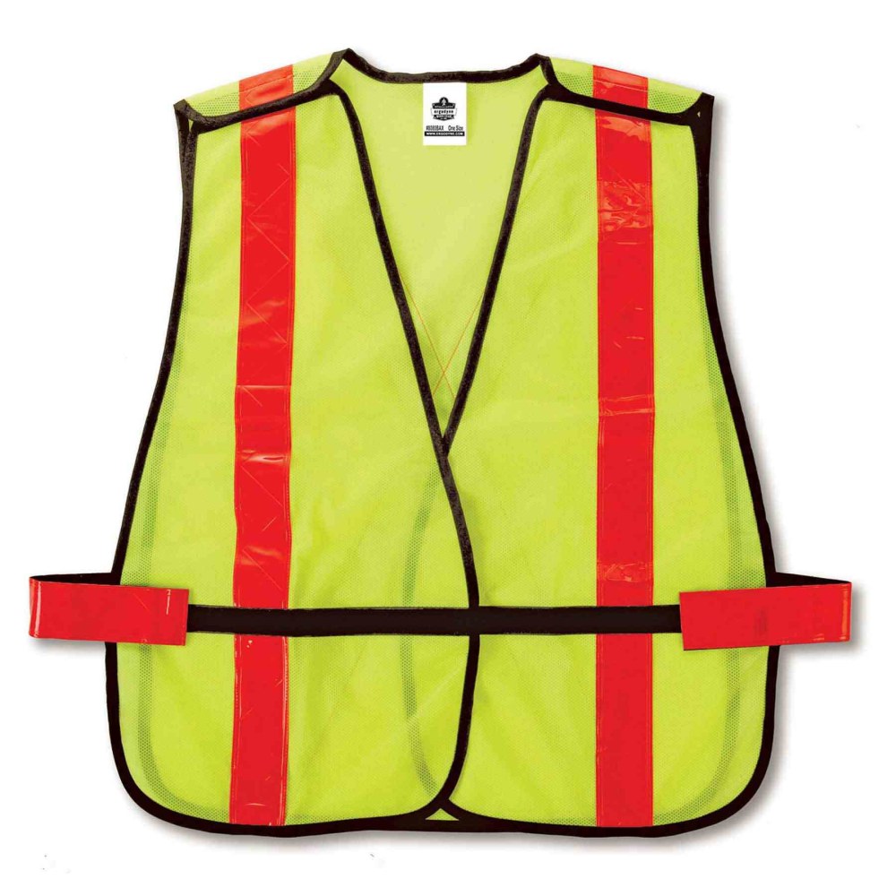 Ergodyne GloWear Safety Vest, Non-Certified X-Back 8080BAX, Lime