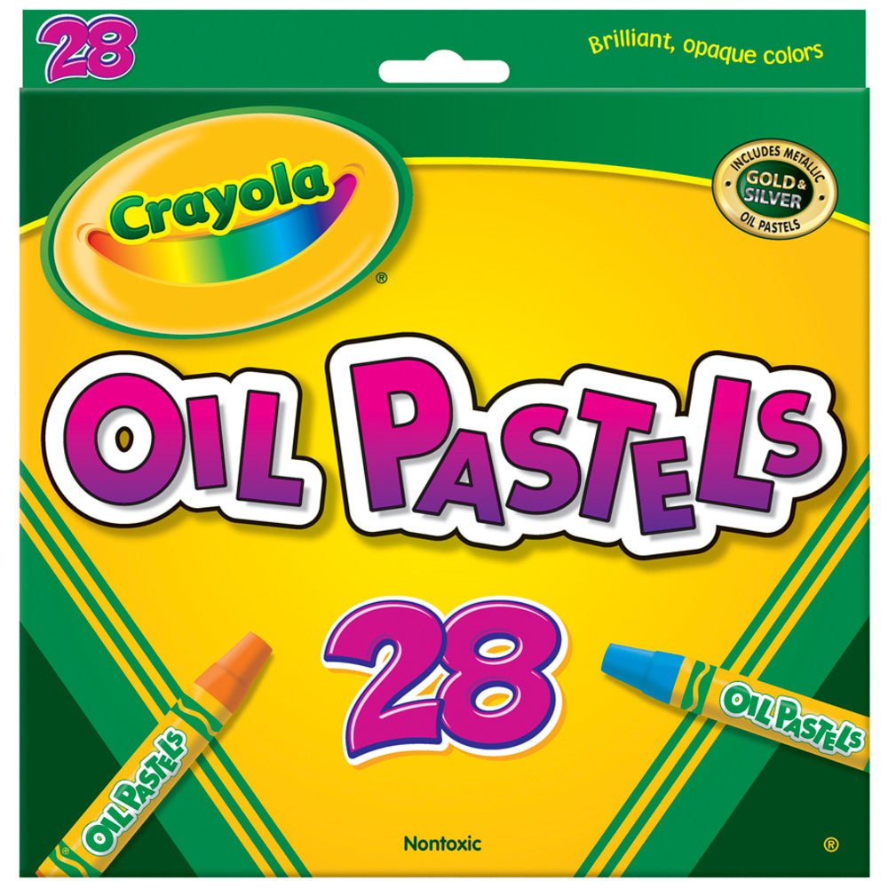 Crayola Oil Pastels, Assorted Colors, Set Of 28 Pastels