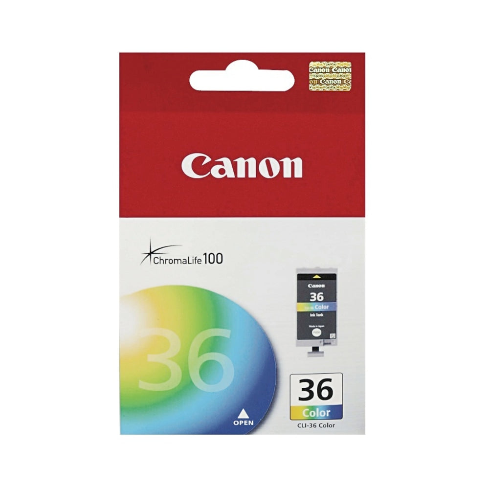 Canon CLI-36 ChromaLife 100 Multi-Color Ink Tank, 1511B002