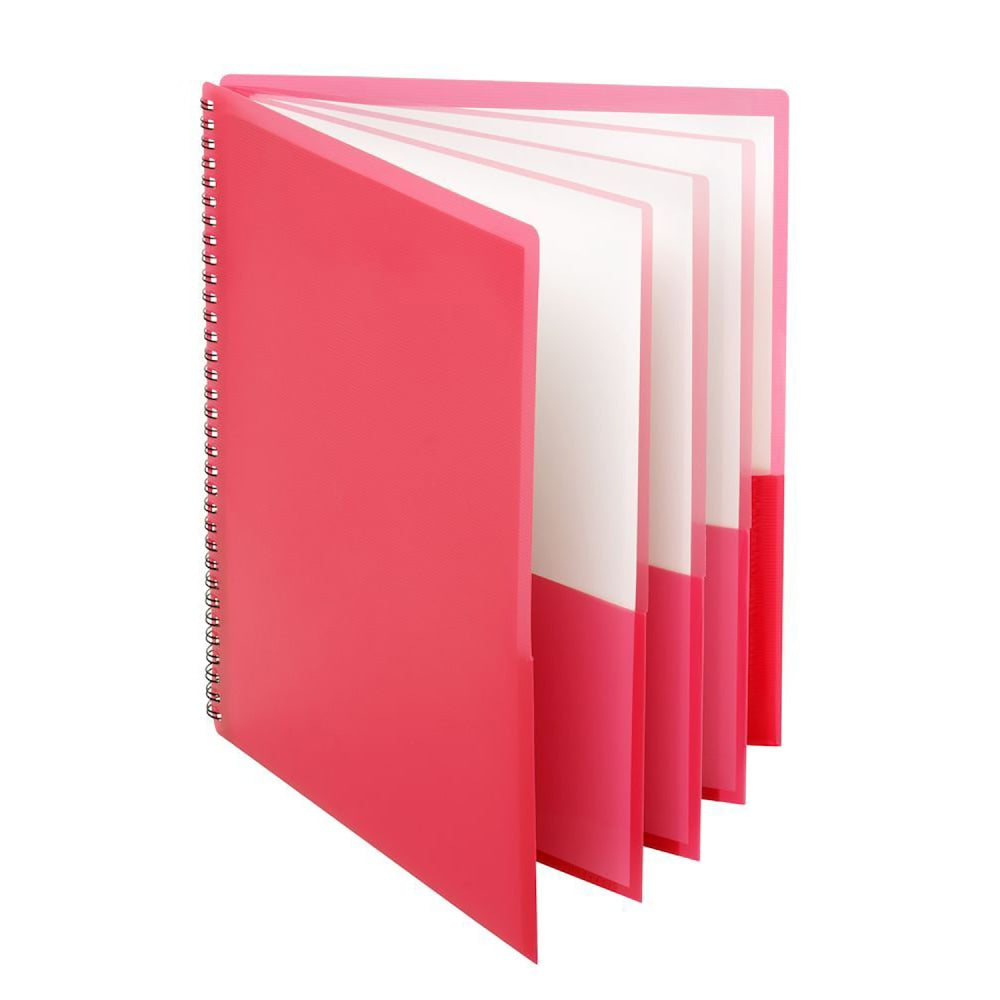 Oxford 8-Pocket Poly Portfolios, Assorted Colors, Pack Of 4 Portfolios