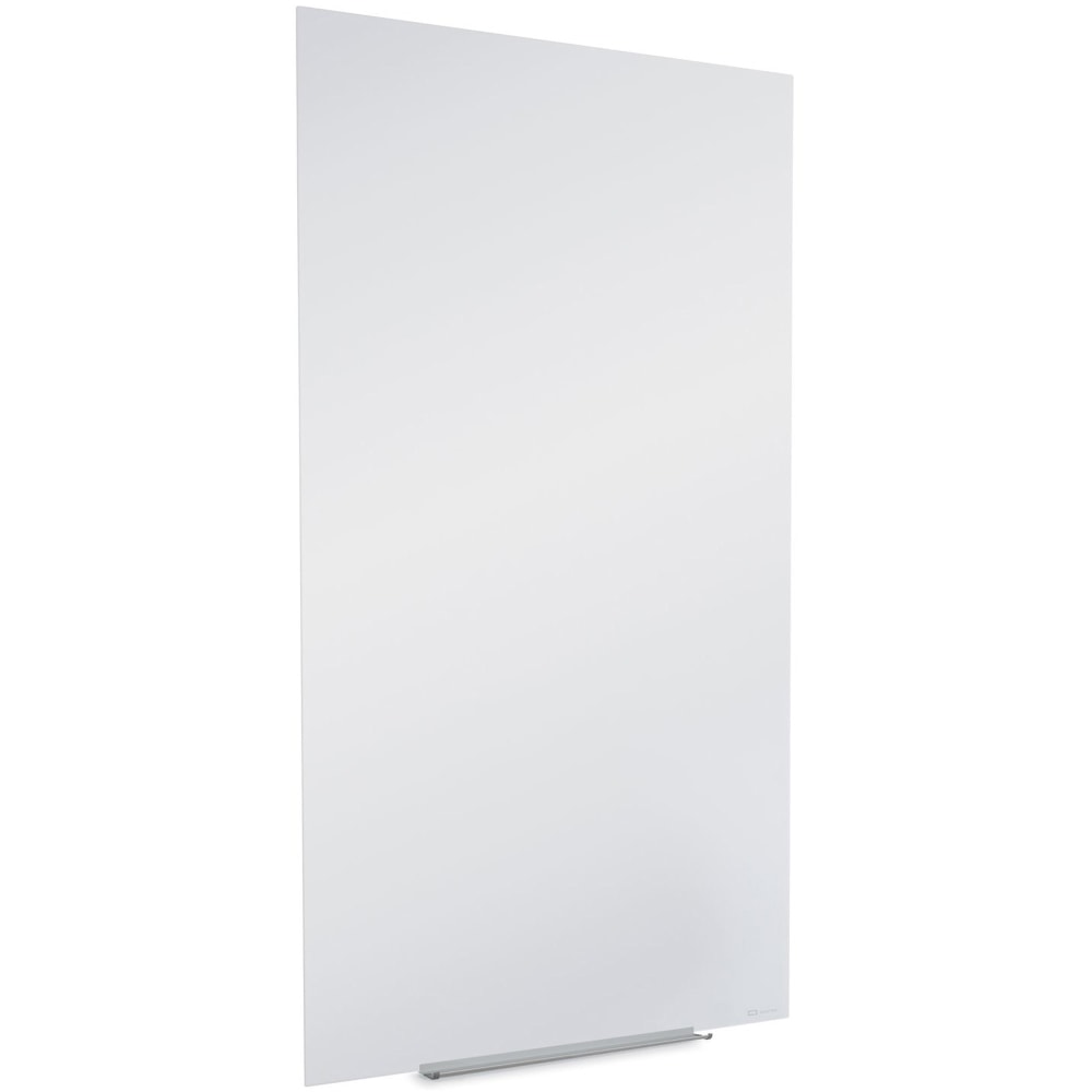 Quartet InvisaMount Vertical Glass Dry-Erase Board - 28x50 - 50in (4.2 ft) Width x 28in (2.3 ft) Height - White Glass Surface - Rectangle - Vertical - Magnetic - 1 Each