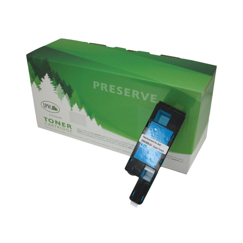 IPW Preserve Remanufactured Cyan Toner Cartridge Replacement For Dell 593BBJU, 545-BJU-ODP