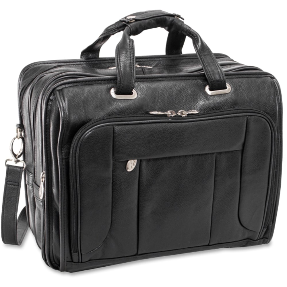 McKleinUSA West Town S Series Checkpoint-Friendly Wheeled Laptop Case, 17in x 9.5in x 13in, Black