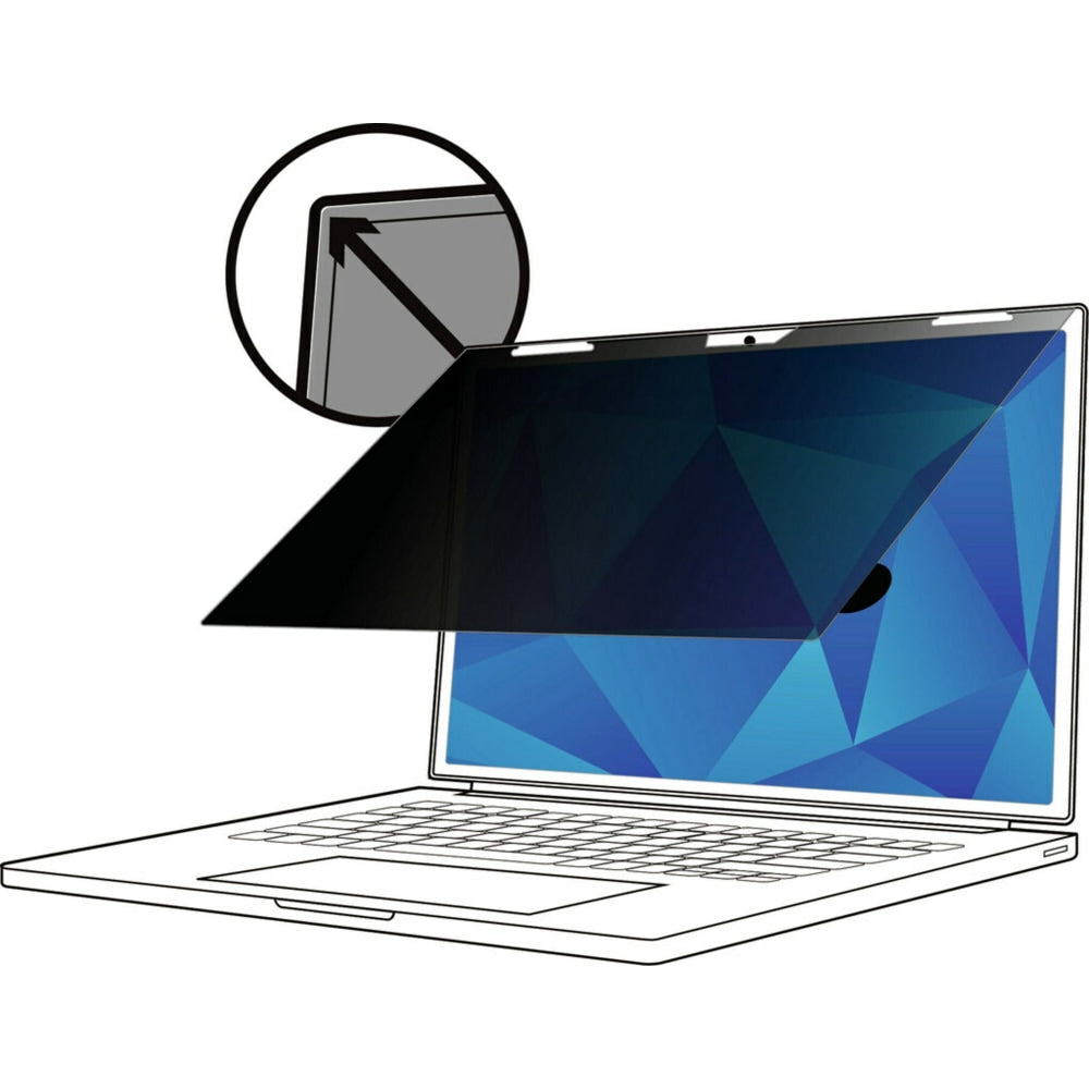 3M Privacy Filter Screen for Laptops, 14in Widescreen (16:9), Reduces Blue Light, PF140W9B