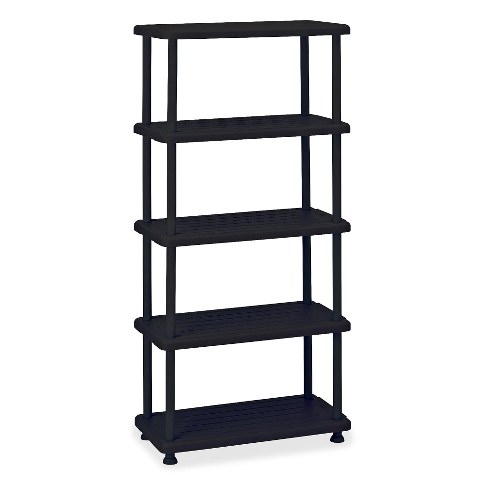 Iceberg 5-Shelf Open Storage System, Black