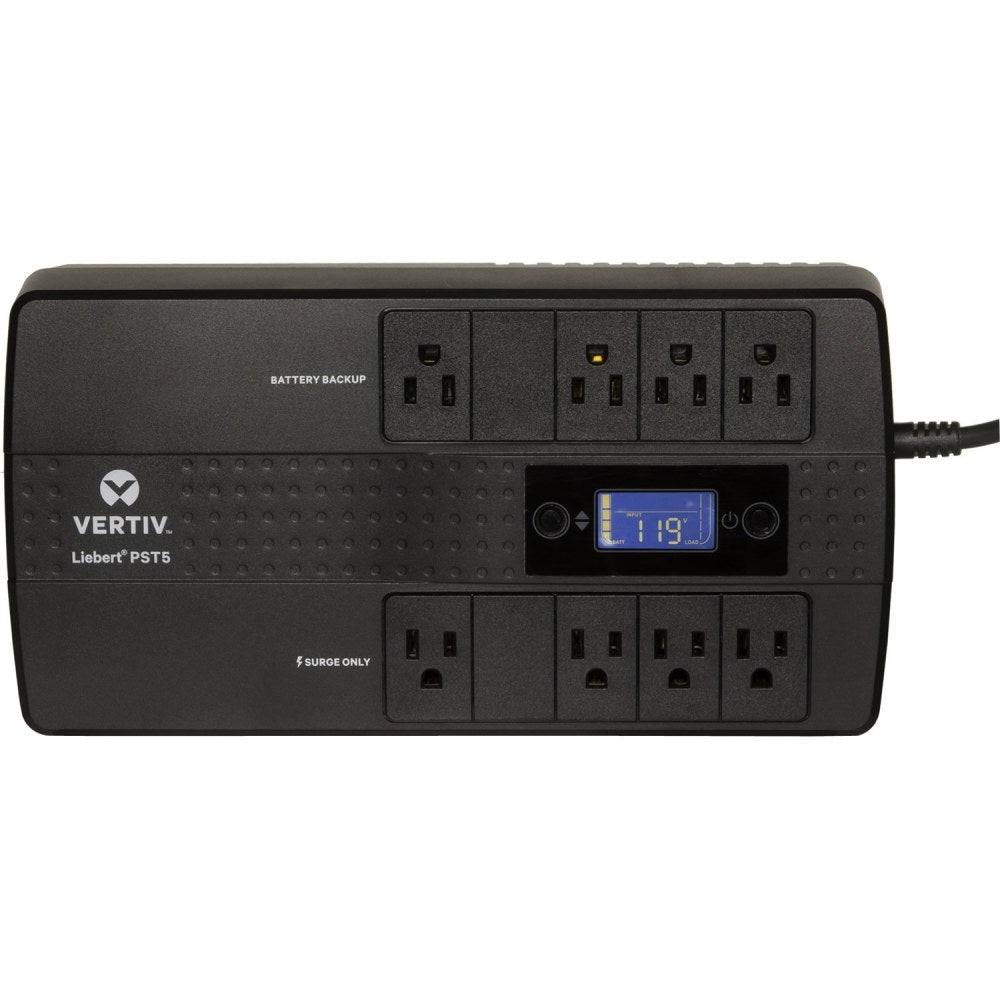 Vertiv Liebert PST5 UPS - 850VA/500W 120V| Battery Backup & Surge Protection - 8 Outlets | Energy Star Certified| 3-Year Warranty