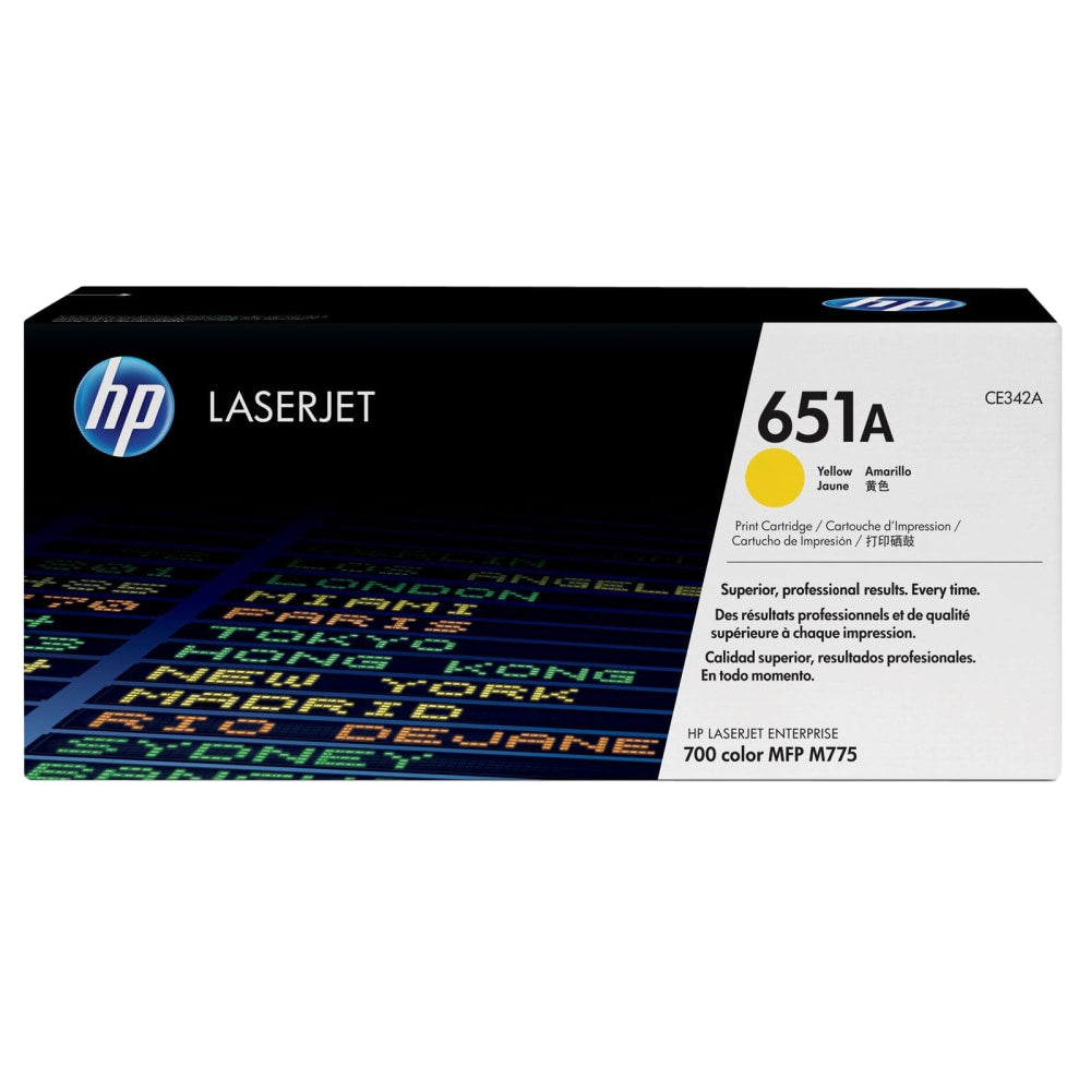 HP 651A Yellow Toner Cartridge, CE342AG