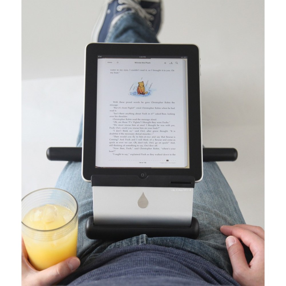 Rain Design iRest lap stand for iPad/Tablet - iRest prevents hand fatigue from holding the iPad while elevating the screen so that it is easy on your neck.