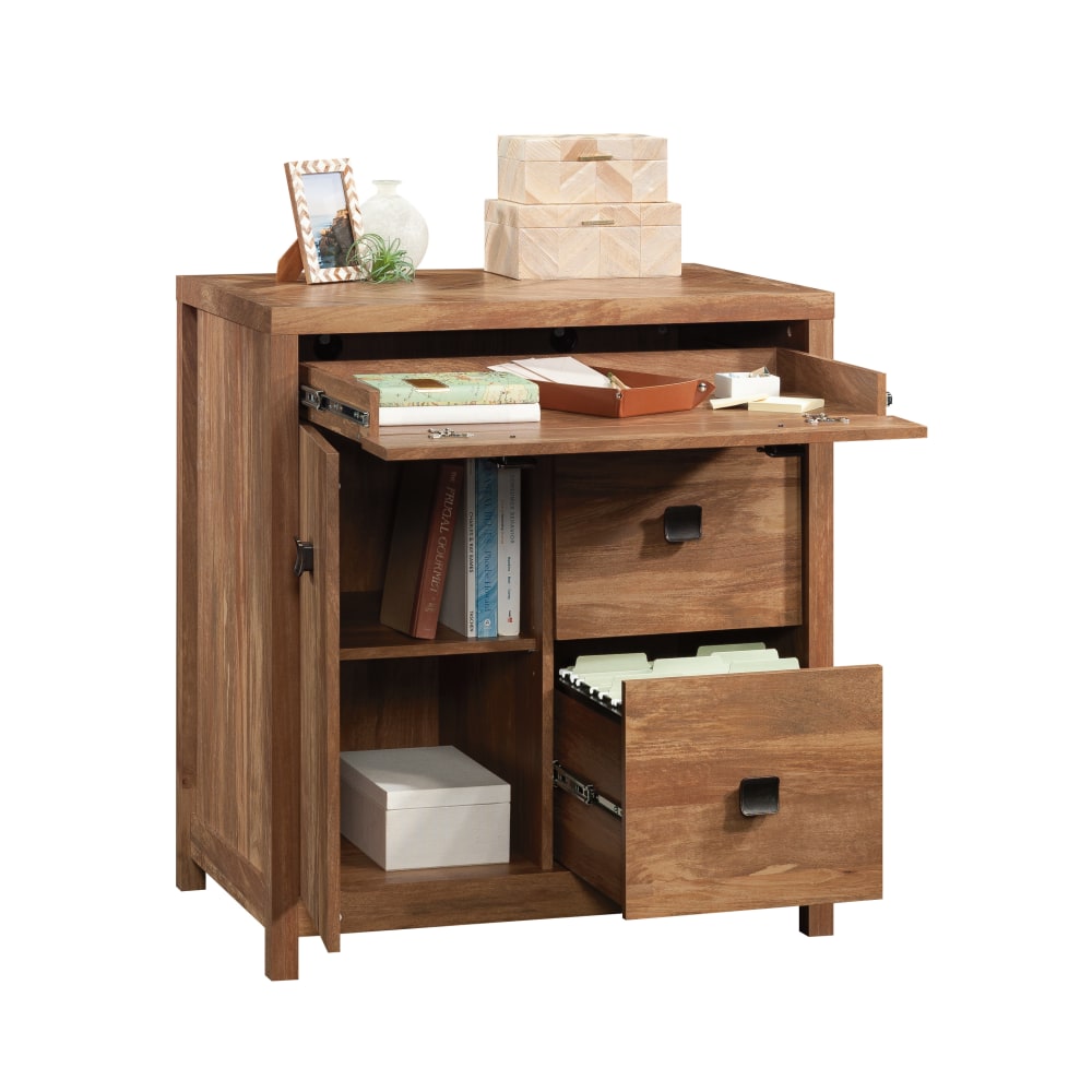 Sauder Cannery Bridge 32inW Credenza-Style Computer Desk With File And Storage, Sindoori Mango