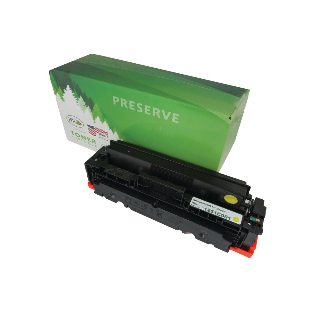 IPW Preserve Remanufactured Yellow High Yield Toner Cartridge Replacement For Canon 046H, 1251C001, 545-251-ODP