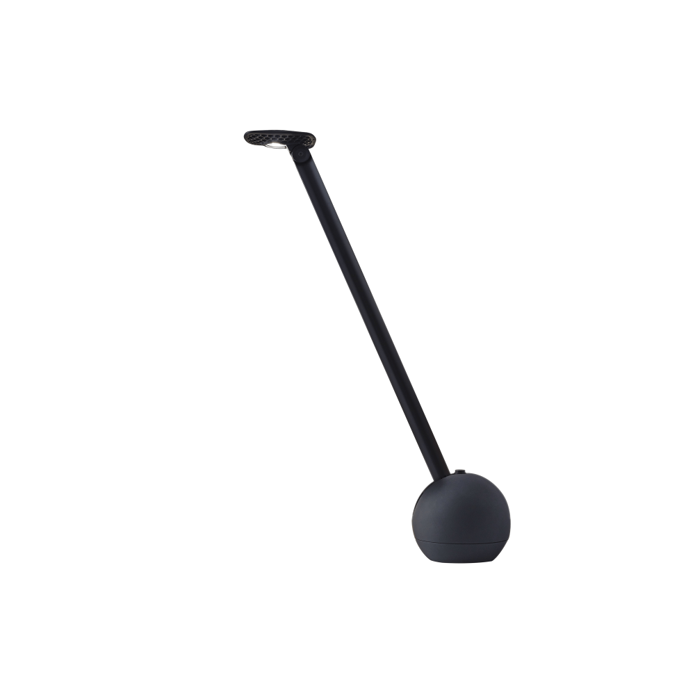 Adesso ADS360 Kiu LED Desk Lamp, Adjustable Height, 20 1/2inH, Black Shade/Matte Black Base