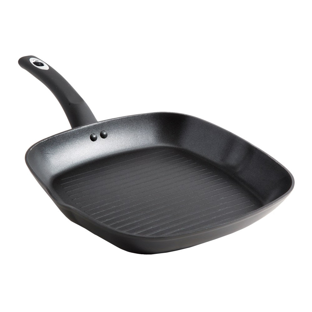 Oster Cuisine Allston Aluminum Non-Stick Grill Pan, 11in, Black