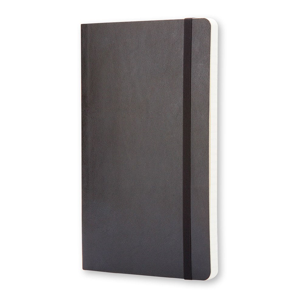 Moleskine Classic Soft Cover Notebook, 3-1/2in x 5-1/2in, Ruled, 192 Pages, Black