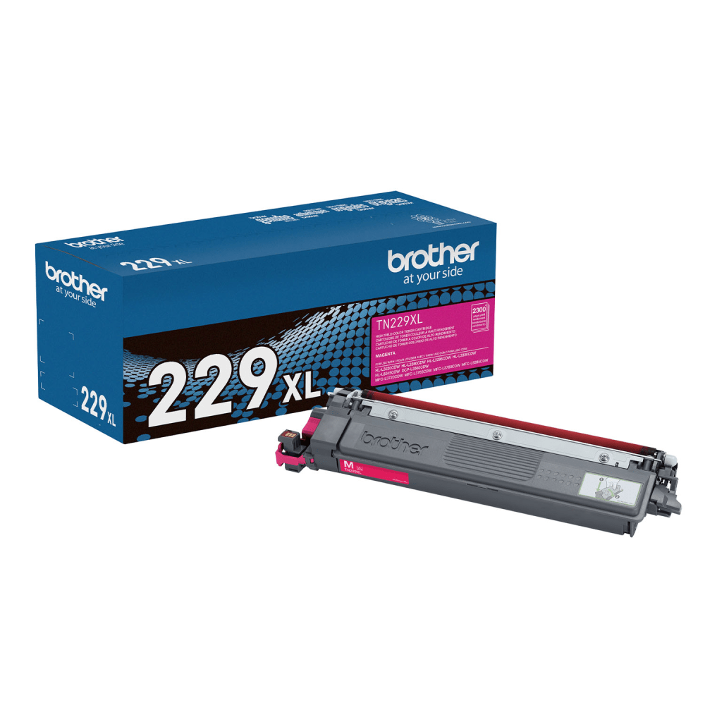 Brother TN229XL Magenta High Yield Toner Cartridge, (TN229XLM)